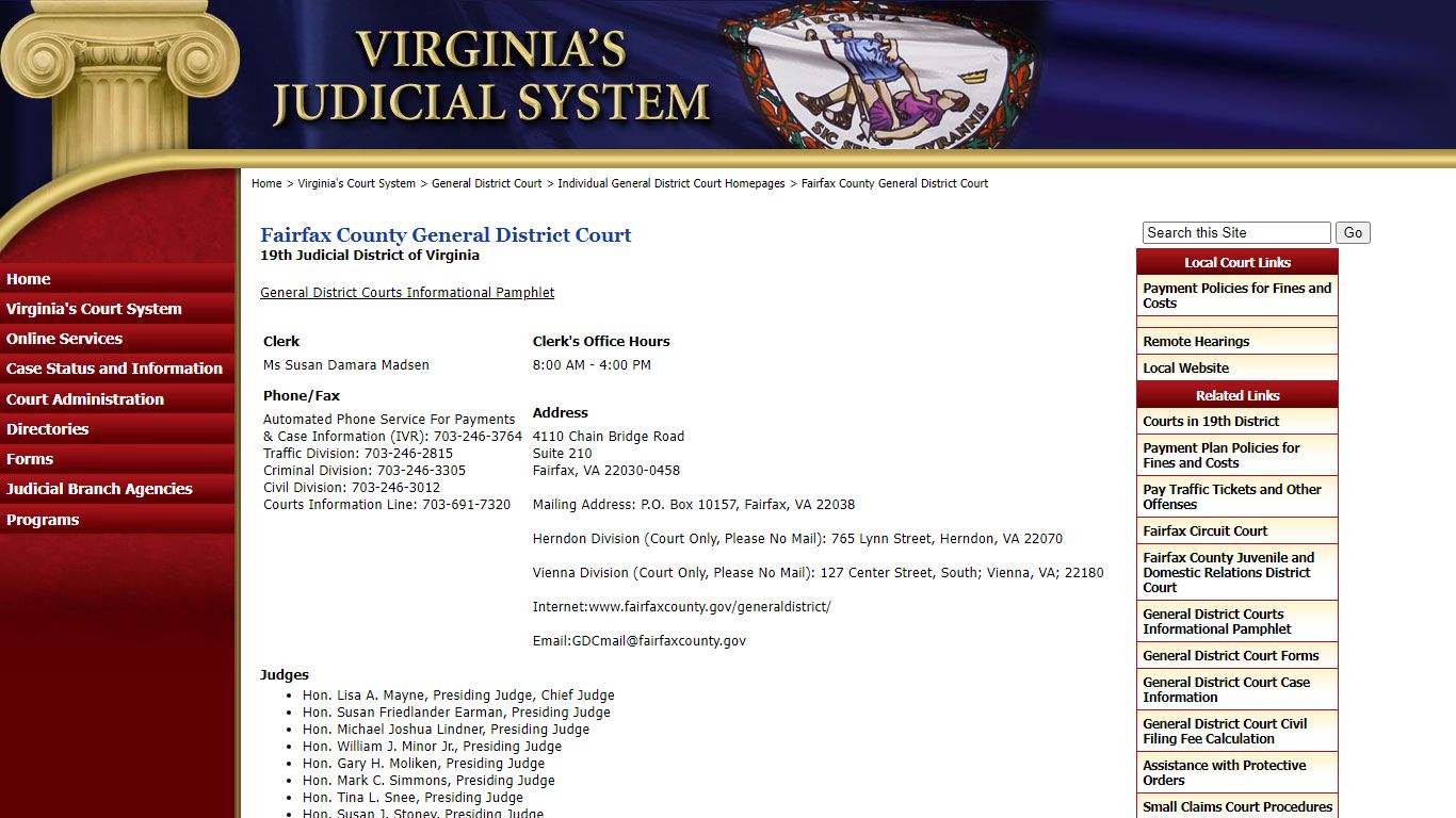 Fairfax County General District Court